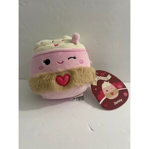 Squishmallows 5" Jenny Pink Frozen Yogurt Sprinkles Heart Valentines 2025 (NWT)‎